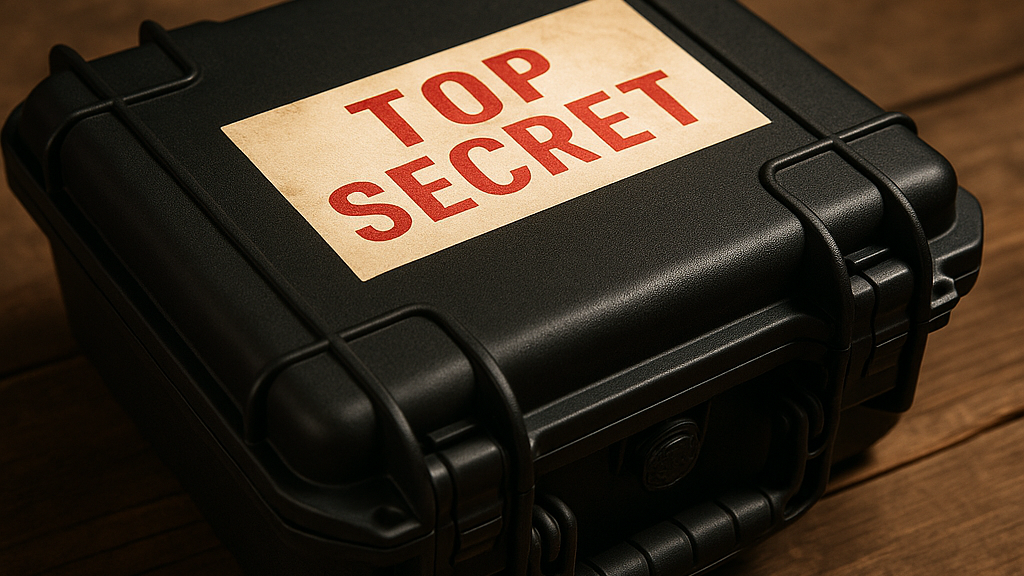 Black case labeled TOP SECRET – symbolic of hidden MAP pricing risks